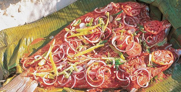 Pescado Tikin Xic - gastronomia chetumaleña