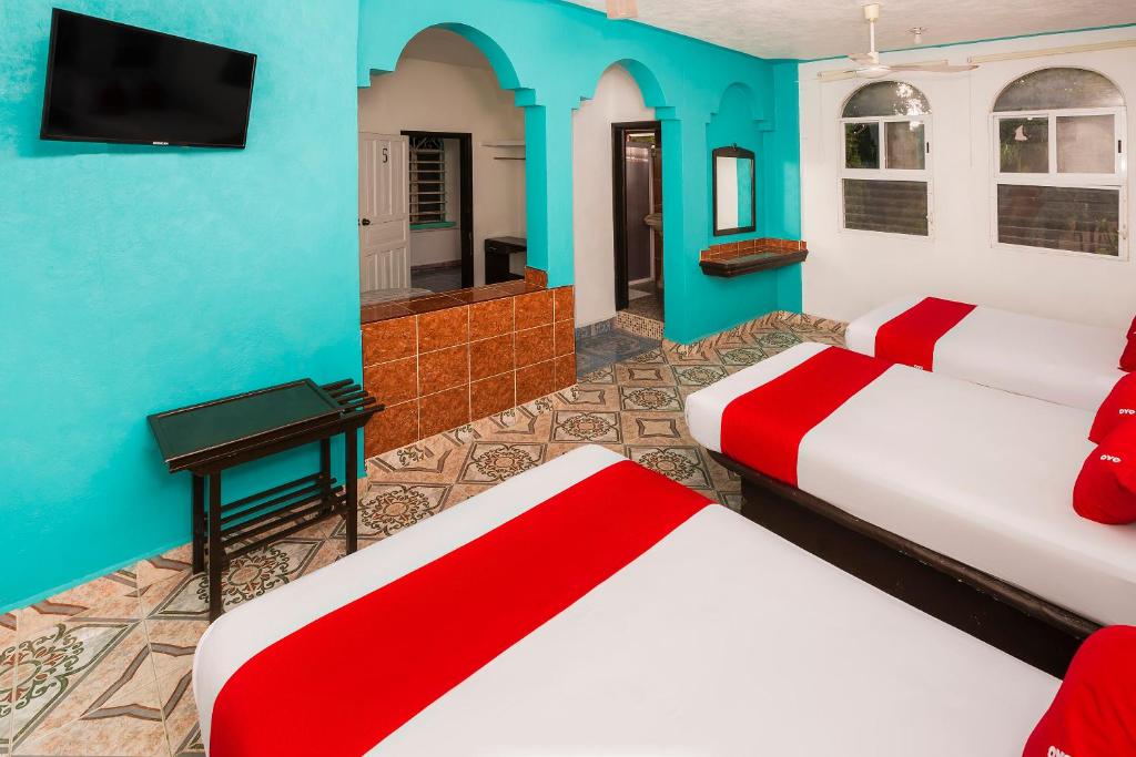 hotel america- donde alojarse economicamente en bacalar