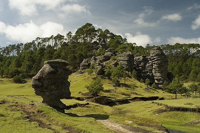 Valle de Piedras Encimadas del estado de Puebla