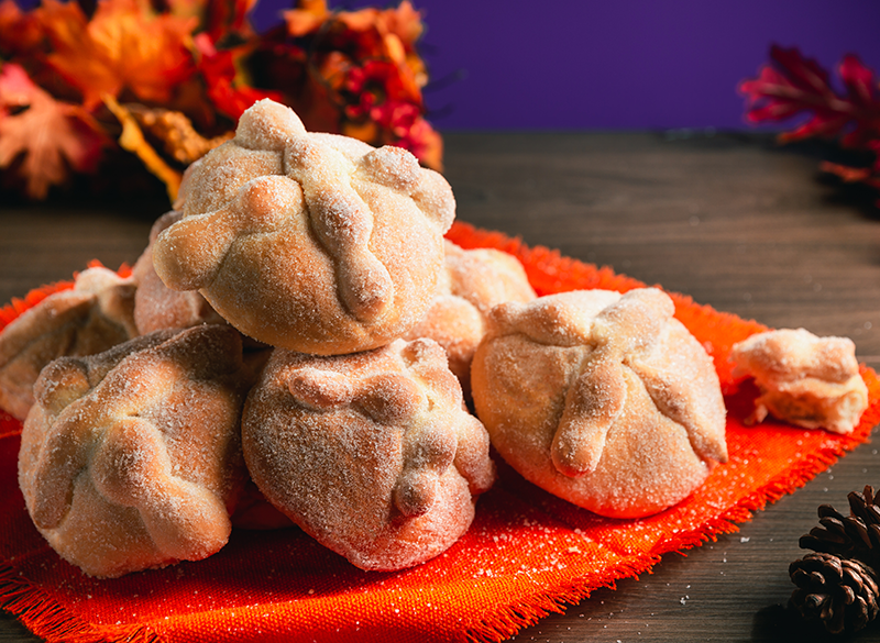 pan de muerto de mexico dulce tradicional y tipico