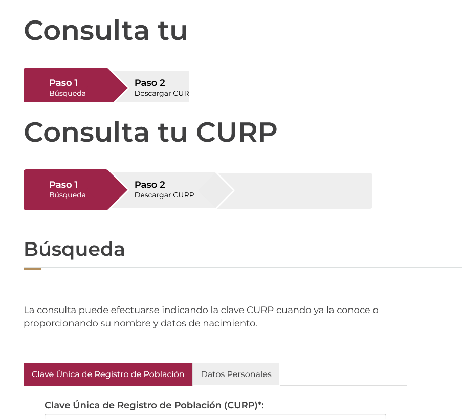 curp en linea