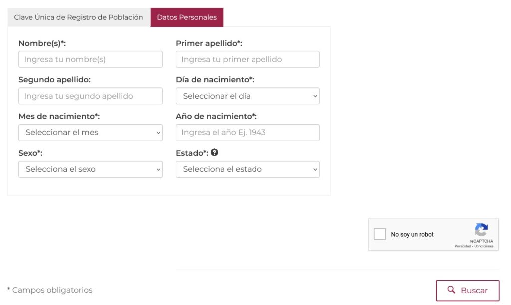 pasos para tramitar una curp