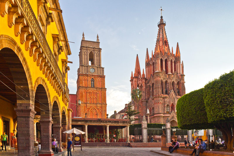 plaza del centro historico de san miguel de allende