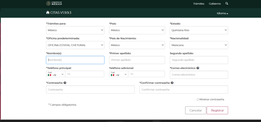renovar pasaporte mexicano