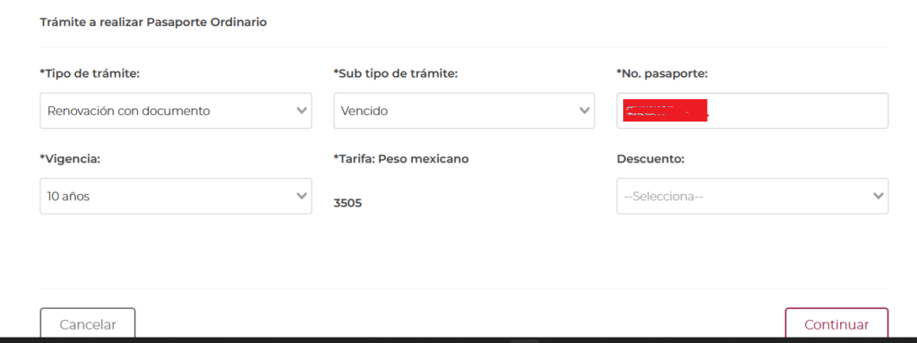 renovar pasaporte mexicano