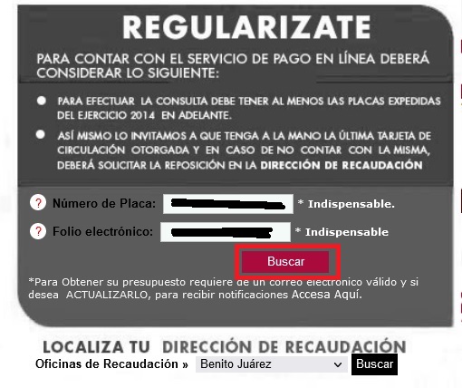 pago en linea de reemplacamiento