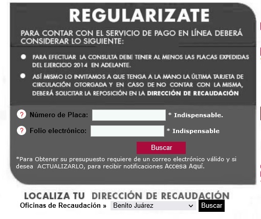 pago en linea de reemplacamiento