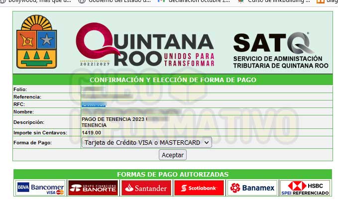pago en linea tenencia vehicular