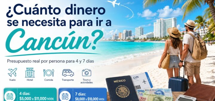 Cuánto dinero se necesita para ir a Cancún