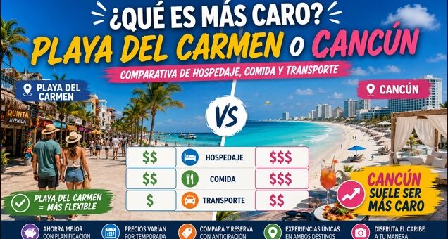 Qué es más caro Playa del Carmen o Cancún